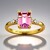 Anello in oro con Diasporo Rosa (AMAYANI)