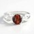 Anello in argento con Occhio di Tigre Rosso