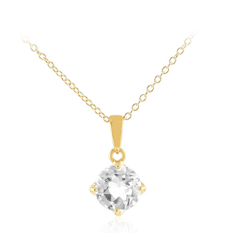 White Topaz Silver Necklace