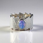 Anello in argento con Opale di Welo (de Melo)