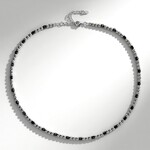 Collana in argento con Ematite Argentata