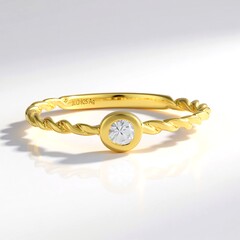 Anello in argento con Zircone