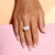 Rainbow Moonstone Silver Ring (Adela Silber)