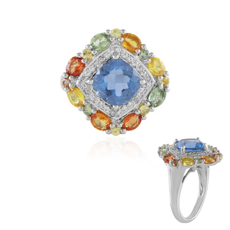 Farbwechsel-Fluorit-Silberring