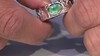 Anillo en plata con Esmeralda de Rusia