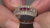 Anillo en plata con Espinela roja noble