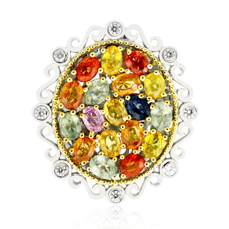 Saphir-Silberring (Dallas Prince Designs)