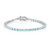 Brazalete en plata con Zircón de Ratanak Kirí