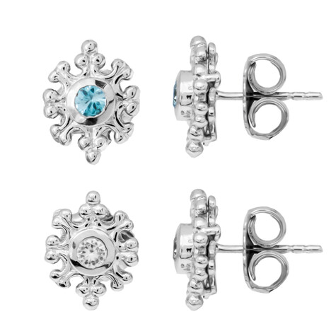 Orecchini in argento con Zircone Ratanakiri (Dallas Prince Designs)