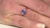 Gouden ring met een AAA tanzaniet