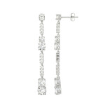 Pendientes en plata con Topacio blanco (Adela Silber)