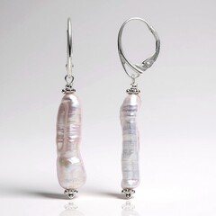 Orecchini in argento con Perla d'Acqua Dolce Bianca