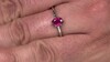 Anillo en plata con Rubí de Bemainty