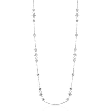 Weißer Topas-Silbercollier (Dallas Prince Designs)