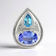 Colgante en plata con Tanzanita (Pallanova)