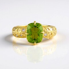 Anello in argento con Peridoto (de Melo Essence)