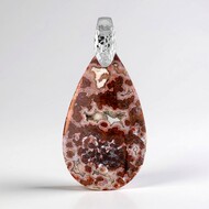 Pendentif en argent et Jaspe Océan (Bali Barong)
