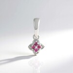 Pendentif en argent et Grenat Rhodolite