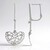 Boucles d'oreilles en argent et Zircon (MONOSONO COLLECTION)