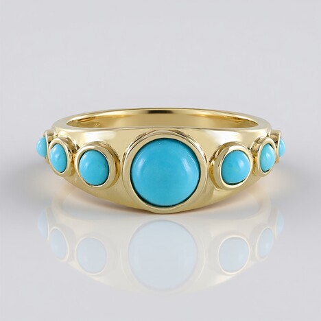 Anello in argento con Turchese Sleeping Beauty