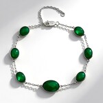 Bracciale in argento con Agata (KM by Juwelo)