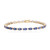 Bracelet en or et Tanzanite AAA (CIRARI)