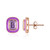 Rose de France Amethyst Silver Earrings (MONOSONO COLLECTION)