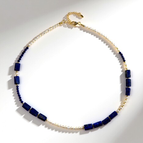 Collana in argento con Lapislazzuli (Riya)