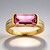 Anello in oro con Diasporo Rosa (AMAYANI)