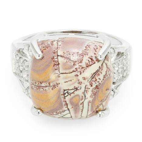 Anello in argento con Diaspro Dentritico Sonora