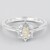 Anello in argento con Pietra del Sole Lunare