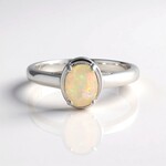 Anello in argento con Opale di Welo