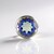 Ciondolo in argento con Quarzo Mistico Blu (MONOSONO COLLECTION)
