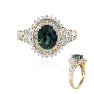 Blauer Saphir-Goldring (D'vyere)