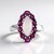 Anello in argento con Quarzo Rosa