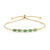Zambian Emerald Silver Bracelet