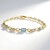 Bracciale in oro con Acquamarina Brasiliana AAA (CIRARI)