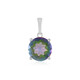 Pendentif en argent et Quartz mystique vert