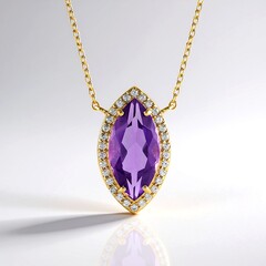 Collana in argento con Ametista del Marocco