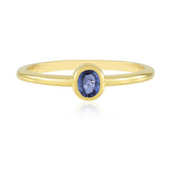 Anello in argento con Zaffiro Ceylon Blu