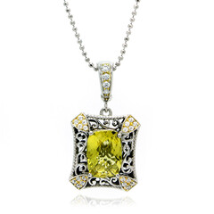 Collana in argento con Quarzo Ouro Verde (Dallas Prince Designs)