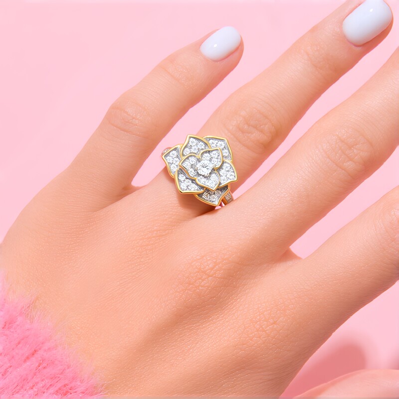 Anillo en oro con Diamante VVS1 (G) (Annette)