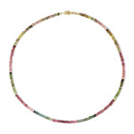 Fancy Tourmaline Silver Necklace