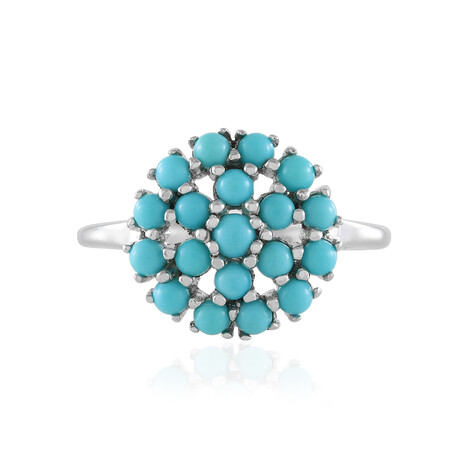 Sleeping Beauty-Türkis-Silberring