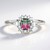Bague en argent et Tourmaline Melon d'Eau