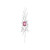 Ciondolo in argento con Topazio Rosa (MONOSONO COLLECTION)