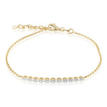 VS1 (G) Brillant-Silberarmband (Annette)