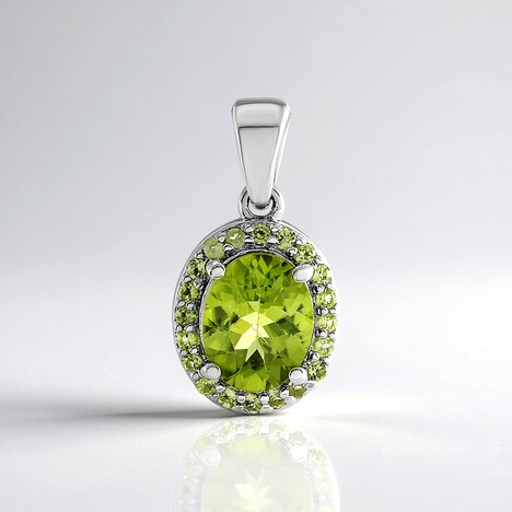 Ciondolo in argento con Peridoto