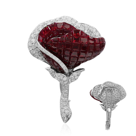 Broche en oro con Rubí de Birmania (Estée Collection)