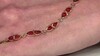 Zilveren armband met carneoolstenen (KM by Juwelo)